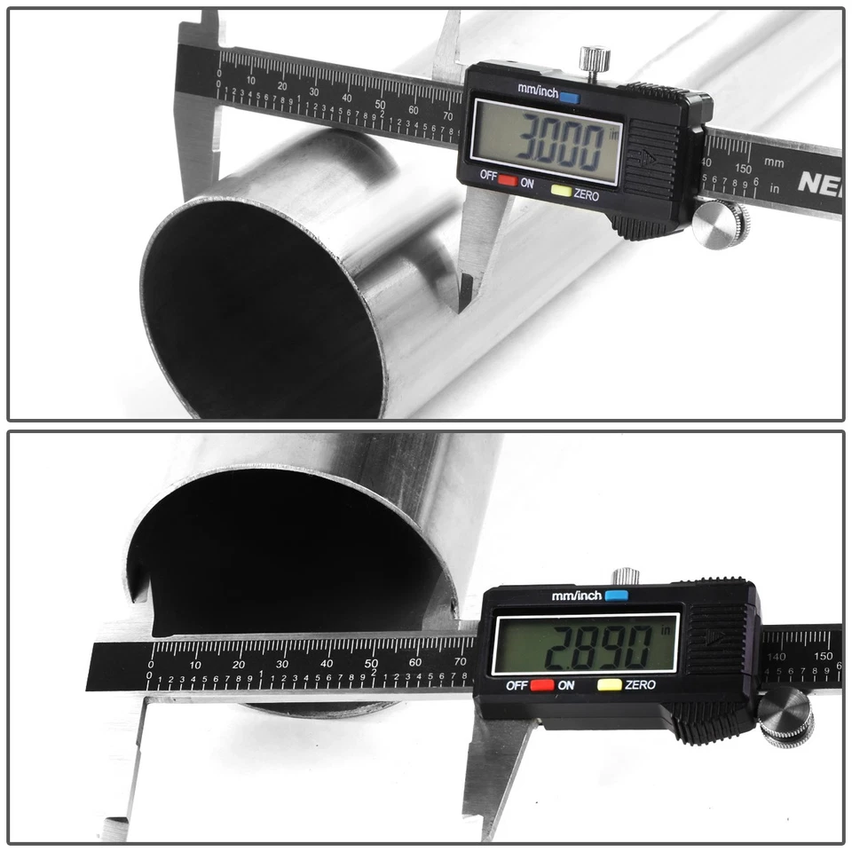 ESCAPE CATBACK PUNTA REDONDA METÁLICA 4" PARA 07-13 SILVERADO/SIERRA 1500 PLATÓN CORTO Foto 3 de 4