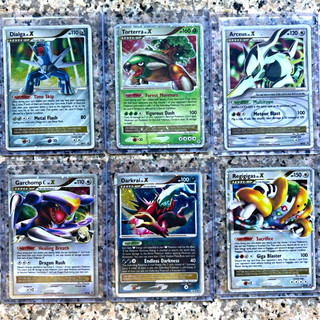 Pokemon TCG LV.X Holo 6 Card Lot Dialga Torterra Arceus Darkrai Garchomp Regi