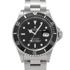 Rolex ROLEX Submariner date 16610 black WATCH 715371