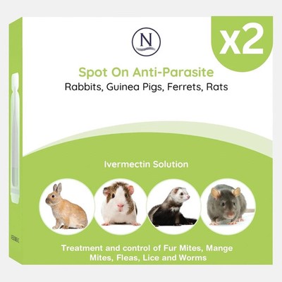 Naqua - 2 x VET STRENGTH - Anti-Parasite Spot On Pipettes. 2 Pipettes