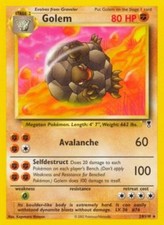 Slightly Played, English - 1 x Pokemon Golem - 24/110 - Rare Legendary Collectio