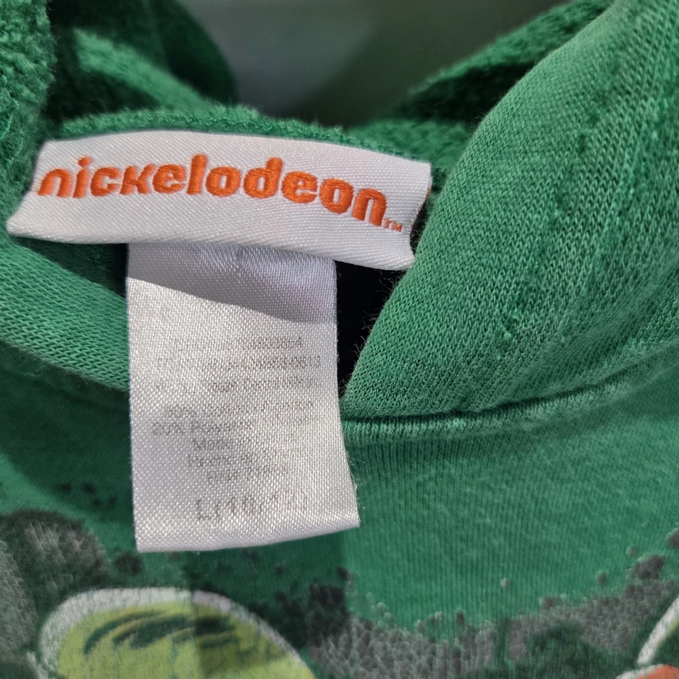 Sudadera con Capucha Verde Tortugas Ninja Adolescentes Mutantes Juveniles Talla Lg 10/12 De Colección para Niños Foto 3 de 4