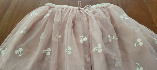 H&M Pink Sheer White Glitter Ballet Tutu Skirt Size 2-4T - Picture 5 of 8
