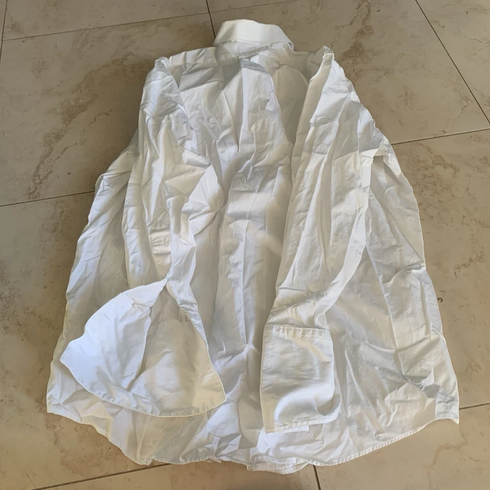 Brooks Brothers White Mens Slim Fit Collar Tuxedo Shirt 16 33 - Image 2 of 4