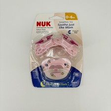 NUK 3 Pack BEE PACIFIERS GLOW IN THE DARK 0-6 Months BP1