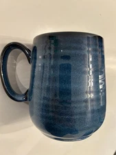 The Old Pottery Company Blue Coffee/Tea Mug Handcrafted 12 Oz