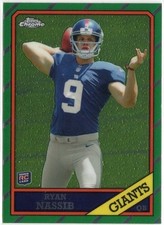 2013 Topps Chrome 1986 Design Ryan Nassib Rookie Insert Card RC #13 Giants. rookie card picture