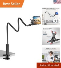 Gooseneck Cell Phone Holder, Universal 360 Flexible Phone Stand Lazy Bracket ...