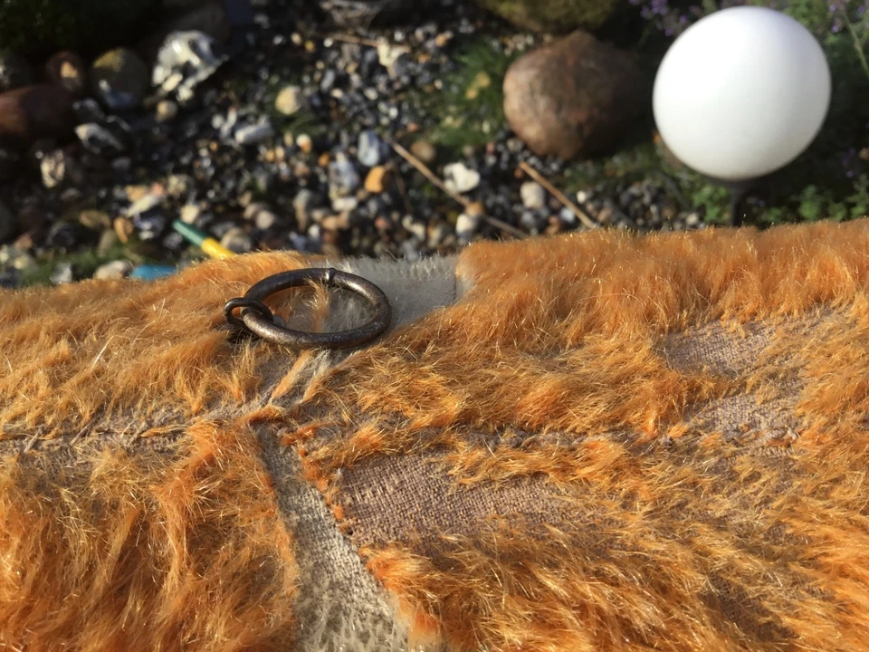 Alter Steiff-Ochse auf Metallräder.Größe von vorne bis hinten ca.50cm. - Bild 3 von 4