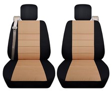 Front Set Car Seat Covers Fits 99-06 Chevy Silverado With Integtrated Seat Belts