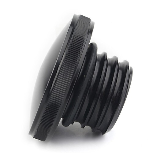Right-hand Tank Thread Vented Gas Cap Fuel Smooth Black Fit For Harley Sportster - Picture 10 of 11