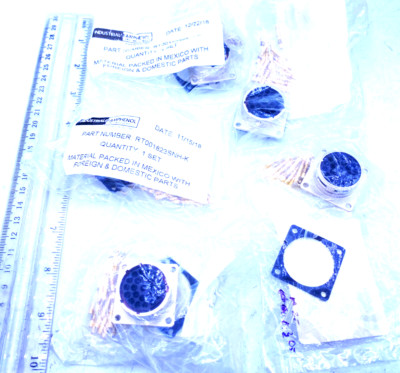 Amphenol Lot of 5, 23 Pin Circular Connector RT001823SNH-K New