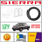 1999-2006 GMT800 GMC Sierra Crew Cab 4-Piece Door Rubber Seal Weatherstrip Set