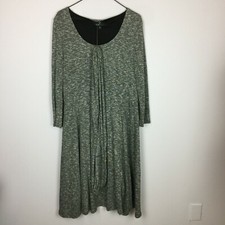 NWOT Ronni Nicole Sweater Knit Dress Womans Size L Gray Belted Long Sleeve NEW