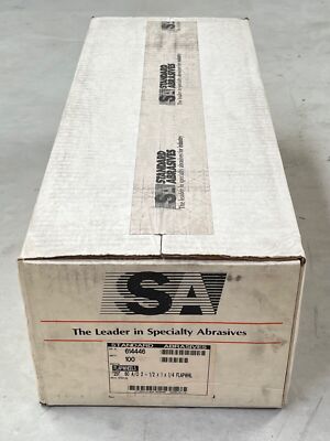 100 new Standard Abrasives 2-1/2'' x 1'' x 1/4'' 80 AO Flexible Flap Wheels, 614446