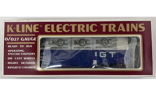O K-Line Electric Trains Gondola Car Train With Crates KCC K-90005. - Picture 7 of 9