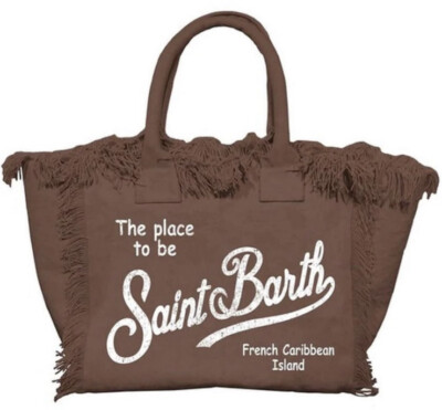 MC2 SAINT BARTH TASCHE Vanity Canvas dunkelbraun groß nicht auffindbar ECHT
