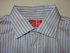 Rufus Men's Button Front Shirt Size XXL Flip Cuff USA Made