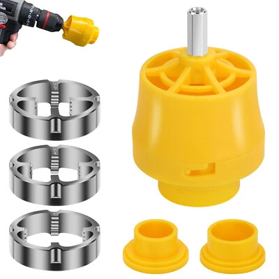 THESILICONVALLEY PVC Thread Maker Tool Pipe Threader Plumbing Tool with 3 Dies for Electric Drill