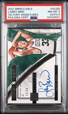 Larry Bird 2021 Impeccable Autographed Card #IVLBD Numbered 12/35