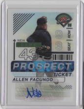 2024 Panini Prospect Edition Holo Prospect Ticket Signatures #2 Allen Facundo