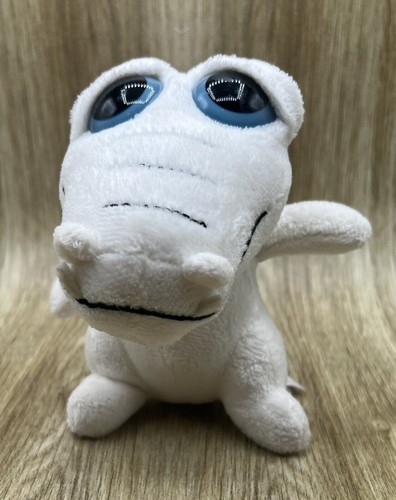 Aurora Small White Crocodile Plush Stuffed Animal Toy Alligator 4" inches