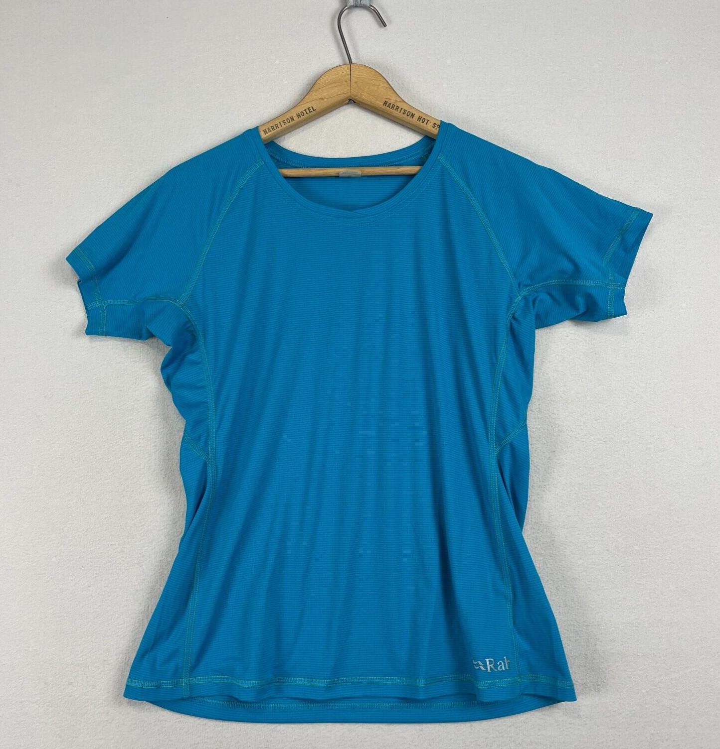 Camiseta RAB Interval para mujer 14 Performance azul manga corta tren correr caminata
