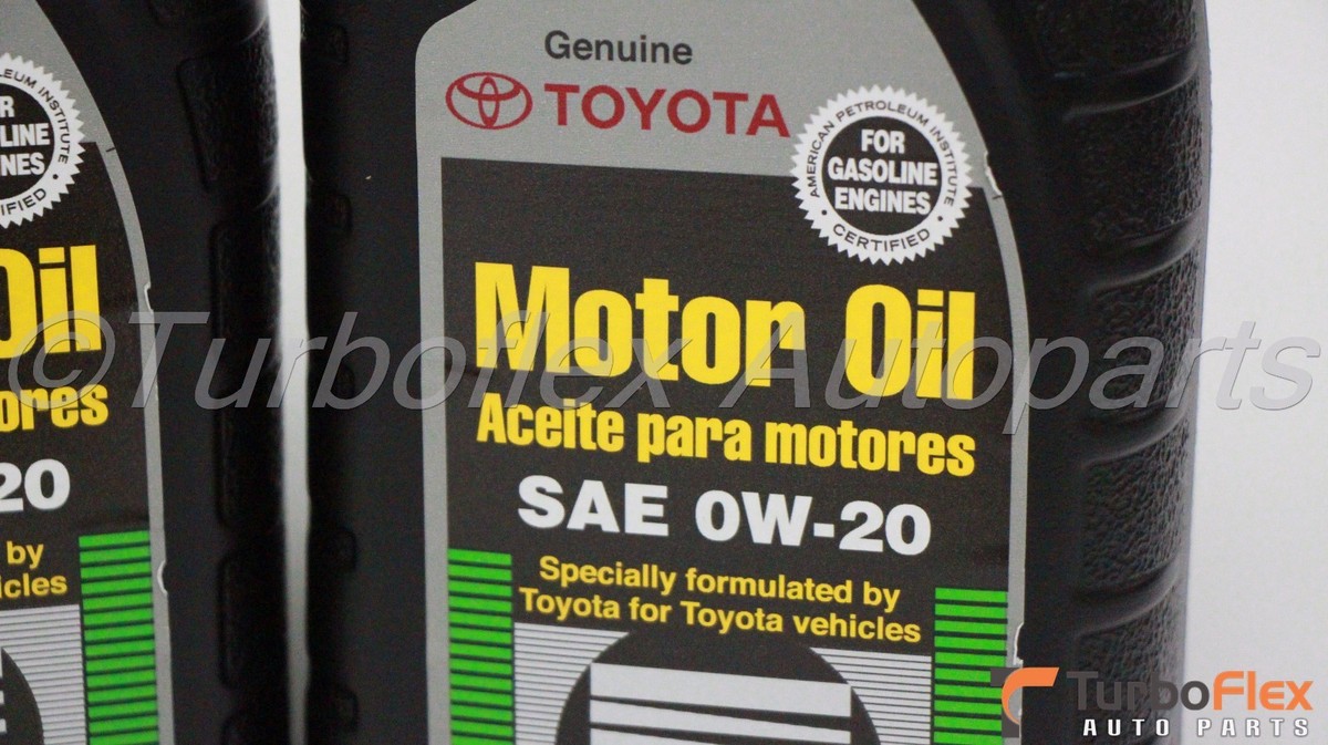 Toyota Scion Lexus Genuine Synthetic Motor Oil SAE 0W-20 4