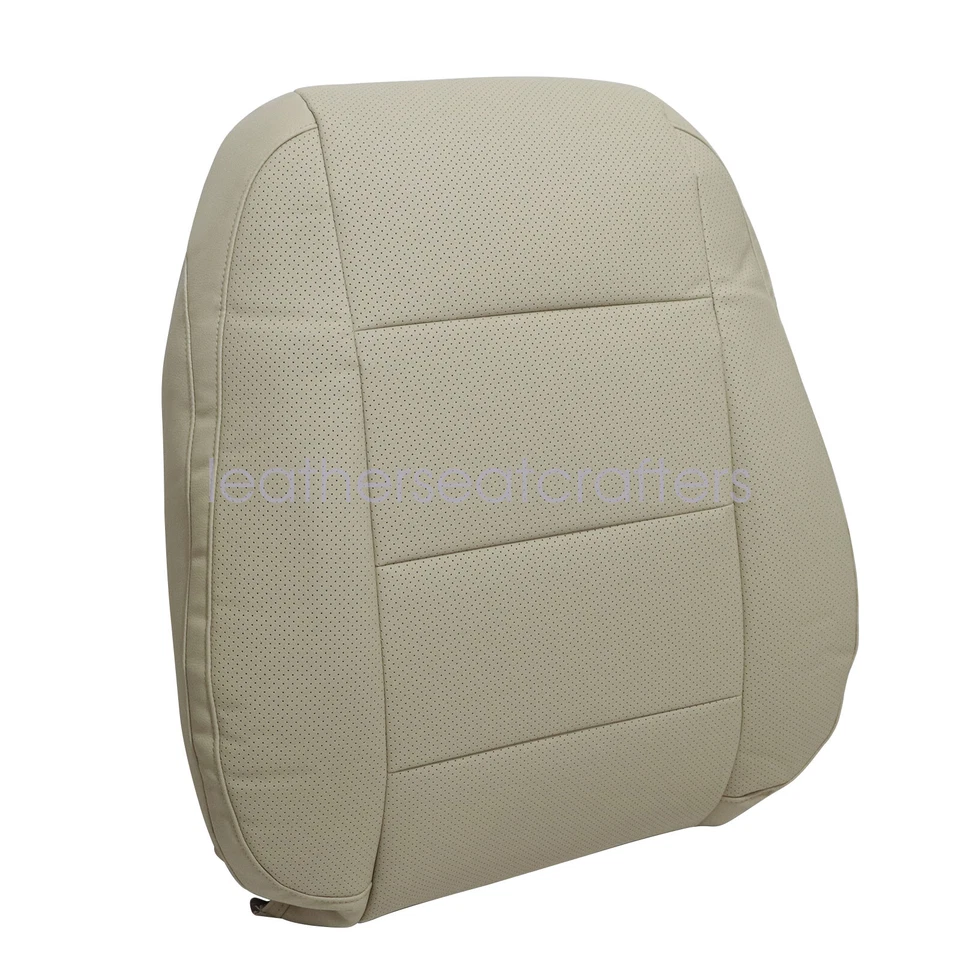 Cubierta de asiento de cuero con respaldo inclinado para pasajero color tostado PERF para Volkswagen Jetta 2006-2010 Foto 2 de 4