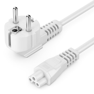 1,5m Stromkabel Netzkabel C5 Kleeblatt Strom Kabel TV PC Monitor Laptop Netzteil