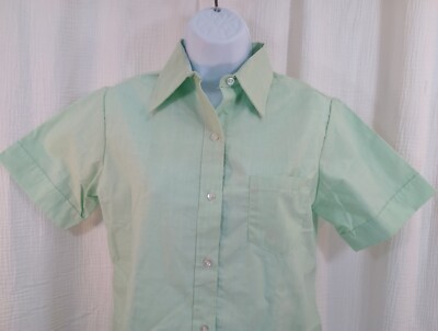 mint green dress shirt womens Generic Womens Cotton Linen Button Down Shirts Summer Short Sleeve Loose  Blouse V-neck Solid Dressy Shirt Going Out Work Tops, Medium, 29-mint Green  at Amazon Women's Clothing store