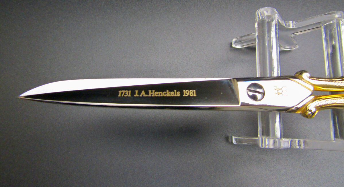 J.A. HENCKELS VTG 250th Anniversary Scissors 1981 Handmade J.A. HENCKELS VTG 250th Anniversary Scissors 1981 Handmade