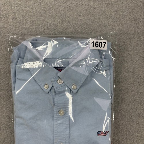 Vineyard Vines Oxford Shirt Youth XL (18) American Flag Whale Preppy 4th of July - Picture 11 of 11