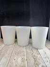 set of 3 vintage milk glass tumblers 16 ounce