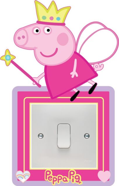 Peppa Pig Light Switch Surround Art Vinyl Sticker George Girls Childrens Bedroom AH11889 Peppa Pig Light Switch Surround Art Vinyl Sticker George Girls Childrens Bedroom AH11889