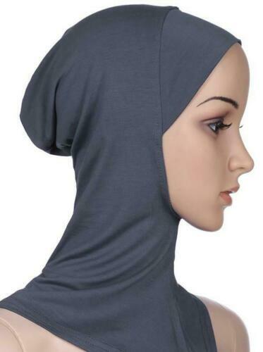Muslim Neck Cover Pull-onHead scarf Inner Hijab Cap Islamic Underscarf Ninja hat - Picture 12 of 17