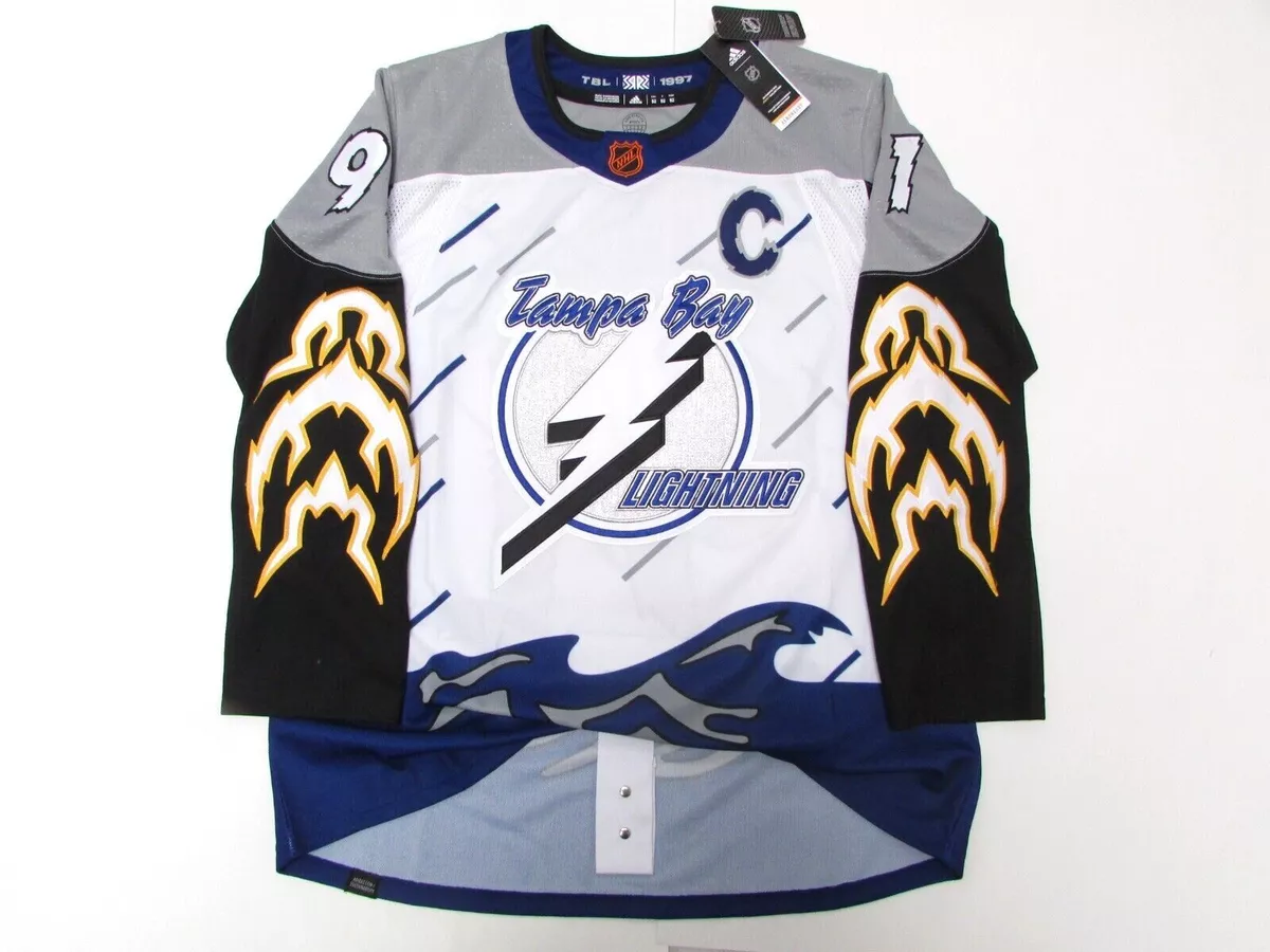 adidas 2022-2023 Reverse Retro Tampa Bay Lightning Steven Stamkos #91  ADIZERO Authentic Jersey