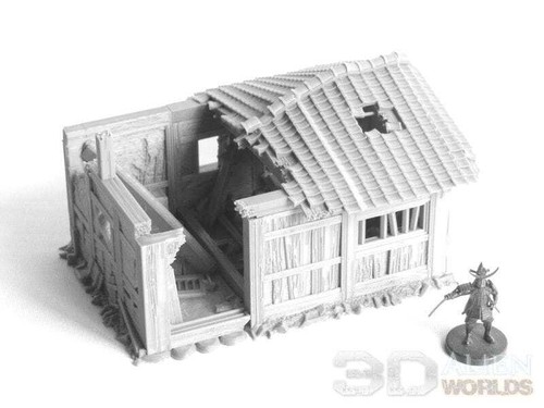 Samurai Ruined Hut - Tischgelände kompatibel mit Test of Honor Bushido - Bild 8 von 9
