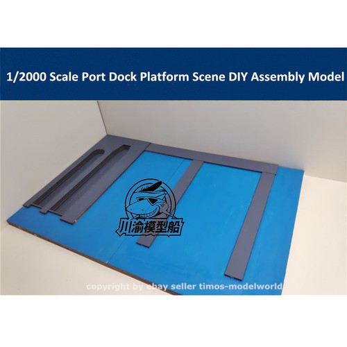1/2000 Scale Port Dock Platform Scene DIY Wooden Assembly Model Kit  - Picture 1 of 6