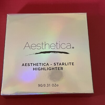 Aesthetica Starlite Highlighter-Metallic Shimmer Highlighting Makeup Powder-NEW