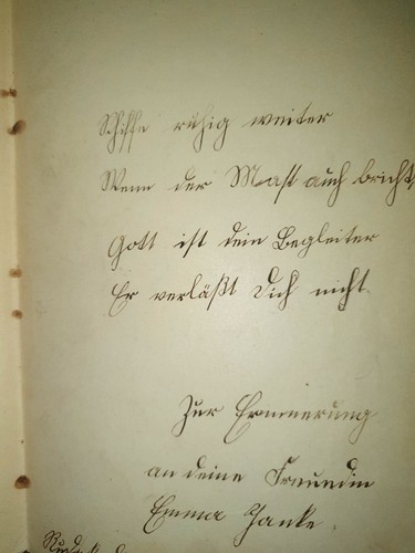 Poesiealbum 1908 Thorn - Rudak, Fam. Janke, Kaecker, Retzlaff, Ahnenforschung - Bild 15 von 16