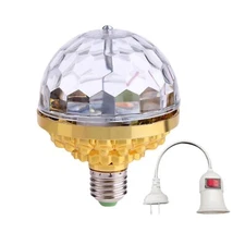 2× Disco Crystal Ball Bulb Rotating Stage Party Light LED Strobe Ball Night Lamp