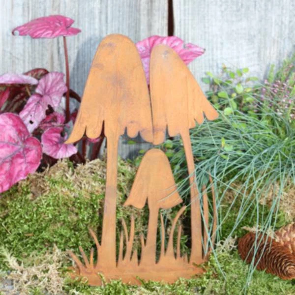 Deko Pilz Rost Herbstdeko Gartendeko Herbst Wohndeko Pilze Dekoration Metall - Bild 2 von 4