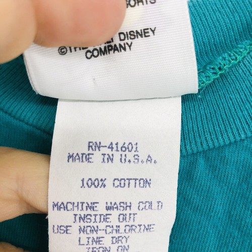 VTG 90s Disney Kids Teal Blizzard Beach Cotton Short Sleeve T-Shirt Size 10/12 - Picture 6 of 10