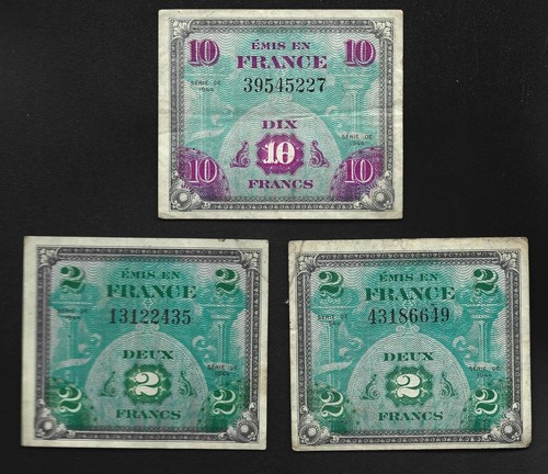 1944 France Allied Military Currency