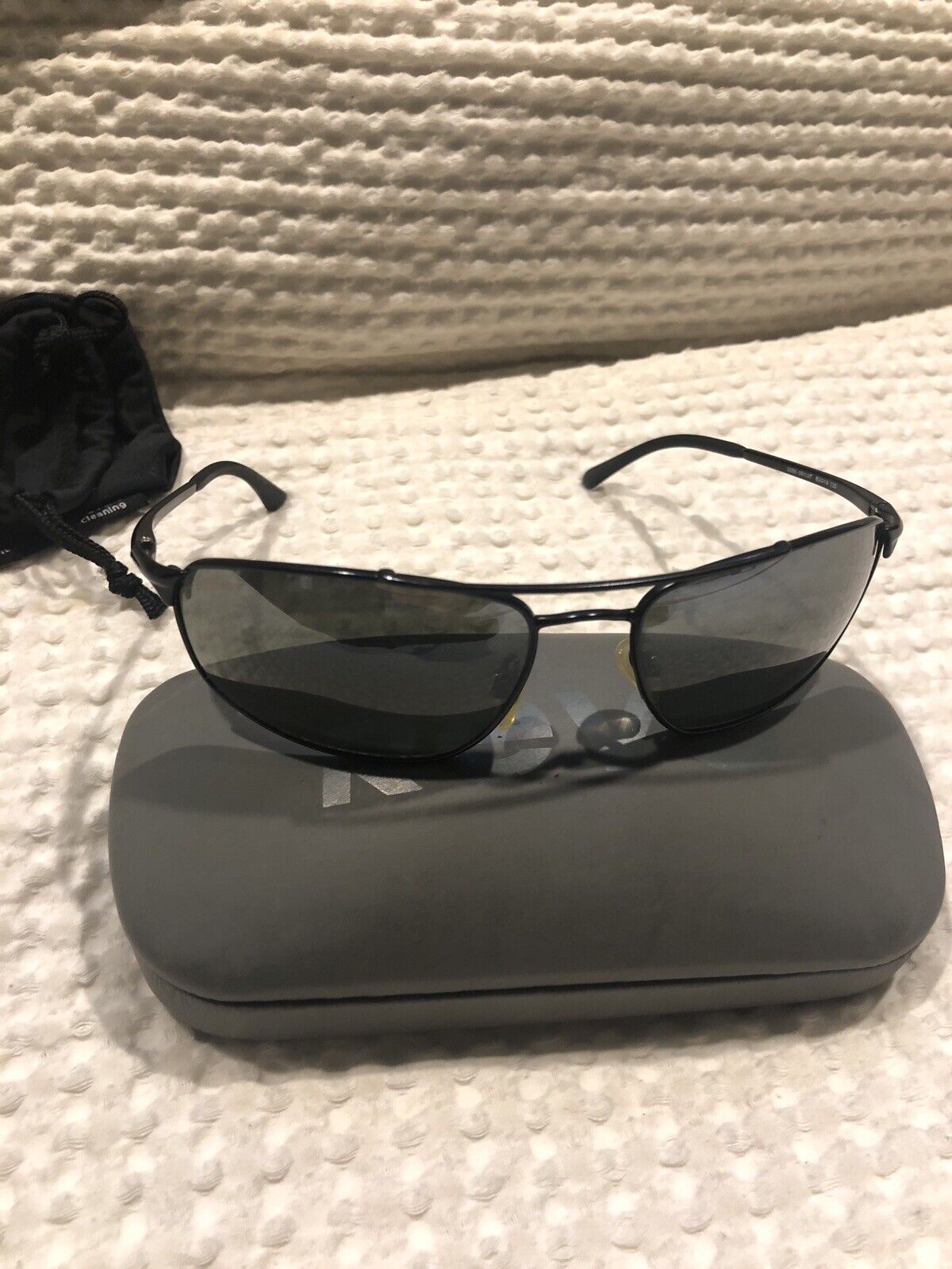 Vintage REVO H2O 3060 001/J7 Sunglasses Made in Italy Polarized Black 62MM