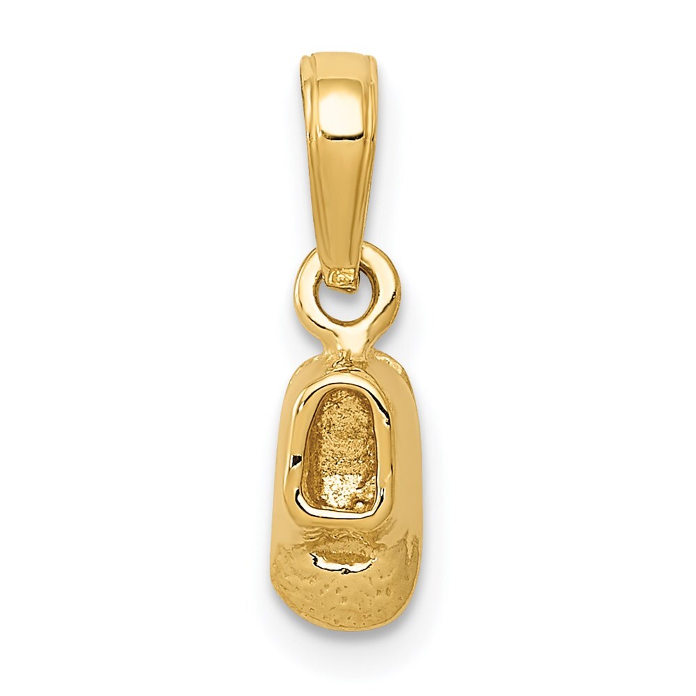 14K Yellow Gold Baby Shoe Charm