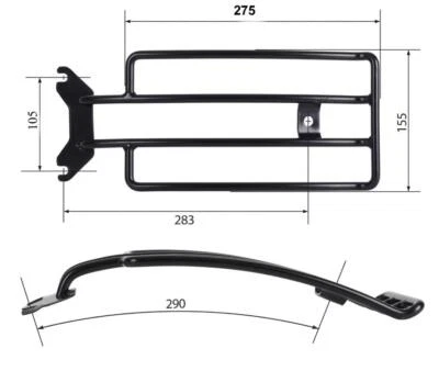 Gepäckträger passend für Harley HD Fat Boy Breakout Heritage Solositz 05-21 - Bild 1 von 4