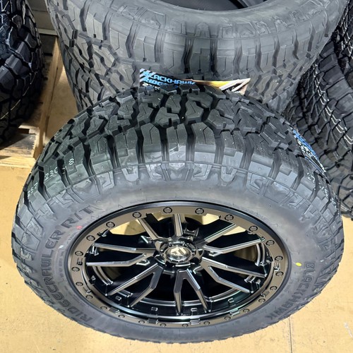 20x9 Fuel D679 Rebel Black Wheels 33 2756020 RT Tires 6x135 Ford F150 TPMS - Picture 5 of 7