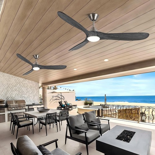 Outdoor Ceiling Fan with Light, 60 inch Ceiling Fan with Light and Remote, Mo... - Picture 7 of 7